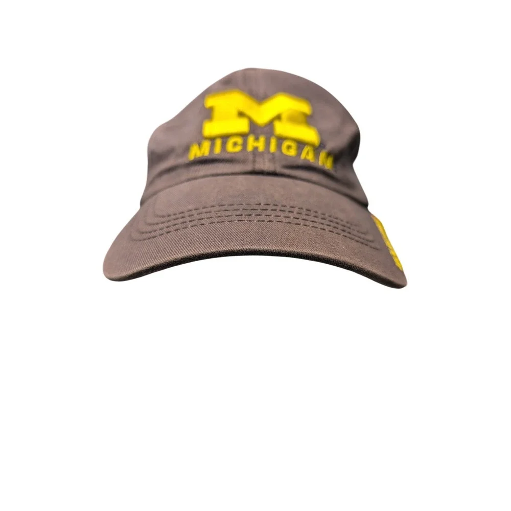 Top of the World Michigan Wolverines Hat Mens Gray Yellow NCAA Baseball Cap